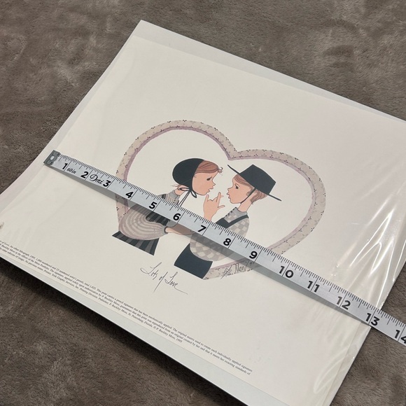 P. BUCKLEY MOSS "LOTS OF LOVE" 1995 LIMITED EDITION HAND SIGNED PRINT Amish - Picture 8 of 9